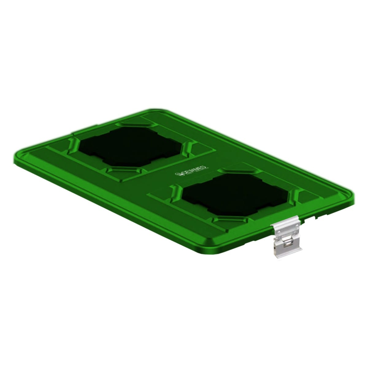 container lid green, 583 x 370 mm extra large b3 barrier model with ppsu biostop system 88.832.80B – Dewimed Medizintechnik GmbH, Sterilisationsschläuche und -beutel