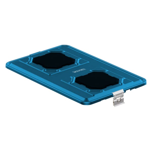 container lid blue, 583 x 370 mm extra large b3 barrier model with ppsu biostop system 88.832.90B