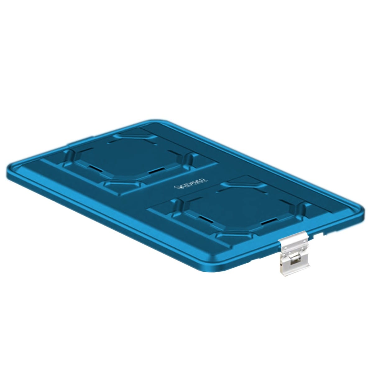 container lid blue, 583 x 370 mm extra large b3 barrier model with aluminium biostop system 88.832.90BA – Dewimed Medizintechnik GmbH, Sterilisationsschläuche und -beutel