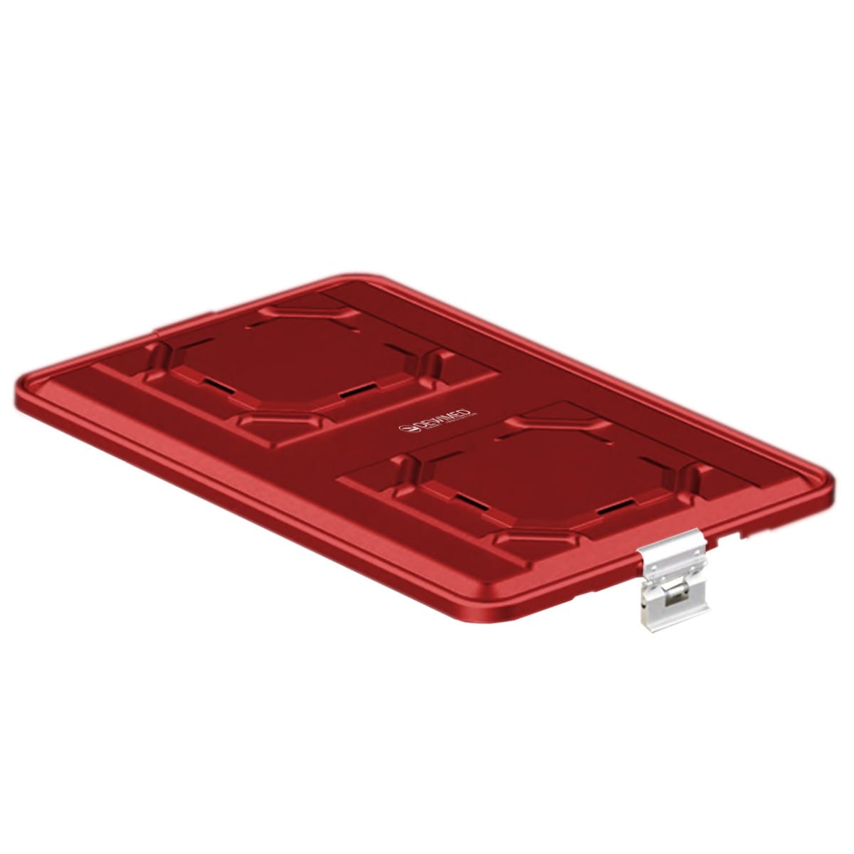 container lid red, 583 x 370 mm extra large b3 barrier model with aluminium biostop system 88.833.00BA – Dewimed Medizintechnik GmbH, Sterilisationsschläuche und -beutel