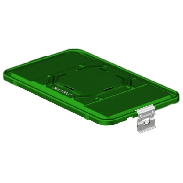 container lid green, 460 x 285 mm 3 / 4 b3 barrier model with aluminium biostop system 88.834.20BA
