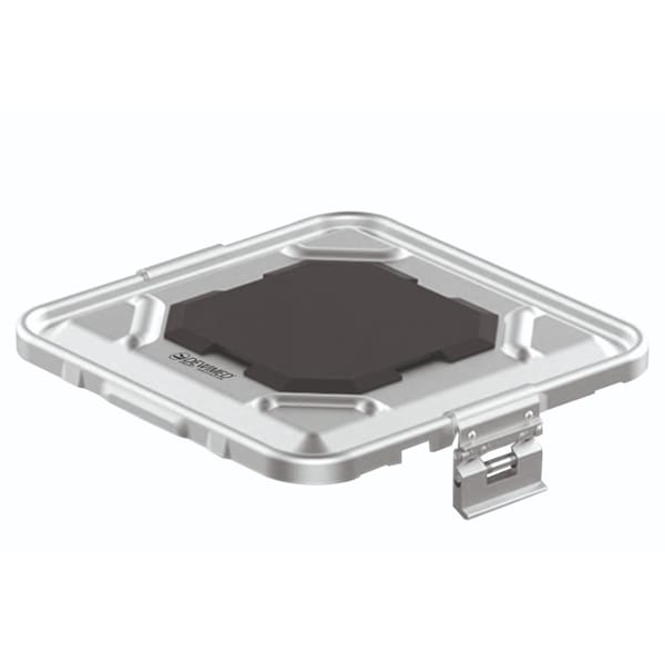 container lid grey, 295 x 280 mm 1 / 2 b3 barrier model with ppsu biostop system 88.863.00B