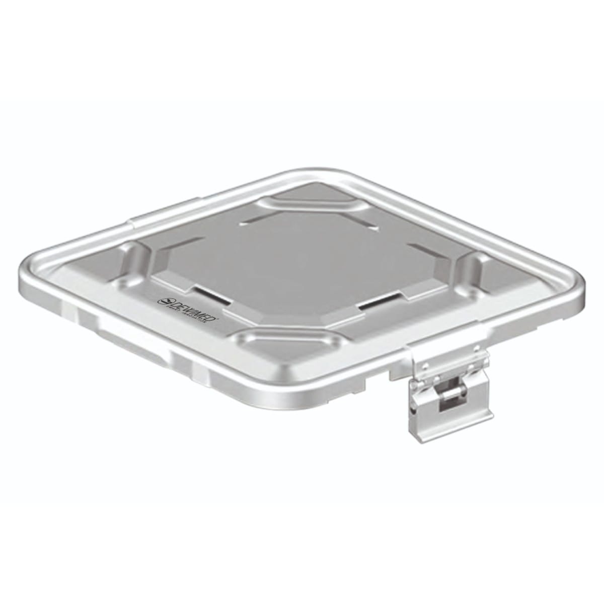 container lid grey, 295 x 280 mm 1 / 2 b3 barrier model with aluminium biostop system 88.863.00BA – Dewimed Medizintechnik GmbH, Sterilisationsschläuche und -beutel