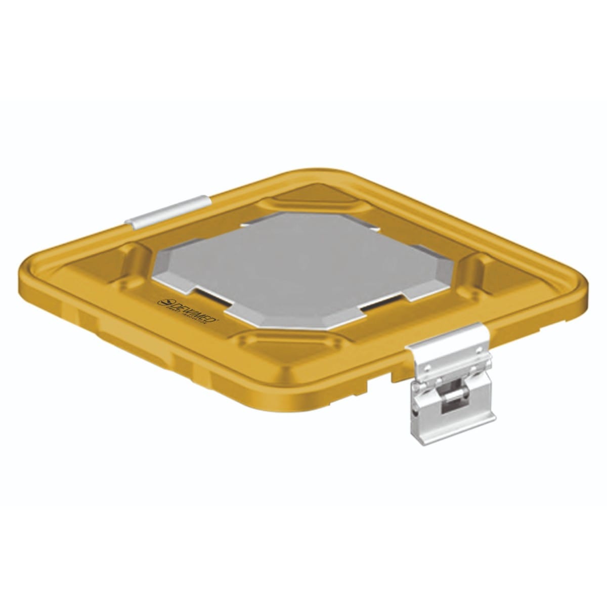 container lid yellow, 295 x 280 mm 1 / 2 b3 barrier model with aluminium biostop system 88.863.10BA – Dewimed Medizintechnik GmbH, Sterilisationsschläuche und -beutel