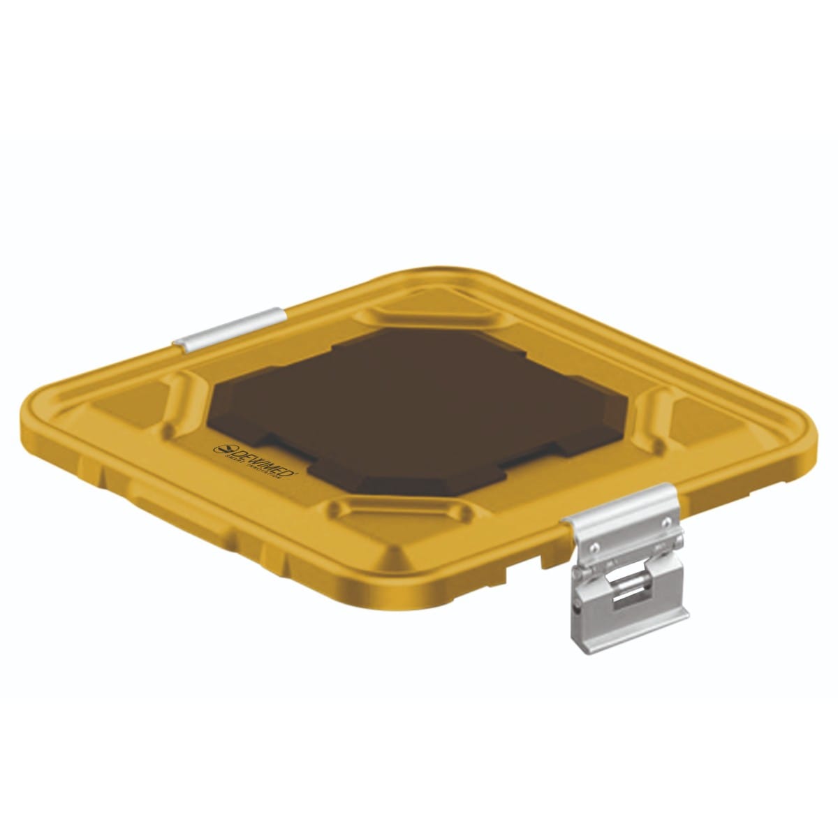 container lid yellow, 295 x 280 mm 1 / 2 b3 barrier model with ptfe system 88.863.10P – Dewimed Medizintechnik GmbH, Sterilisationsschläuche und -beutel