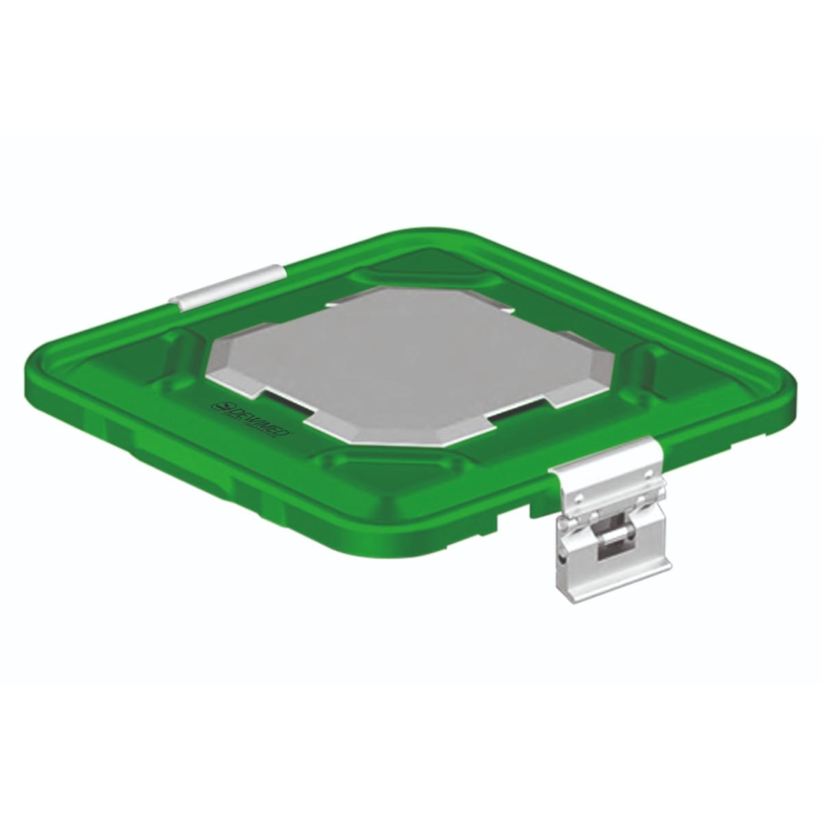 container lid green, 295 x 280 mm 1 / 2 b3 barrier model with valve system 88.863.20V – Dewimed Medizintechnik GmbH, Sterilisationsschläuche und -beutel