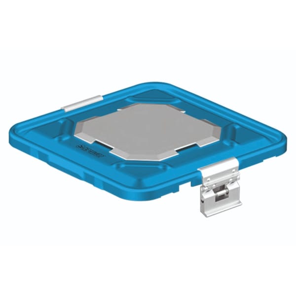 container lid blue, 295 x 280 mm 1 / 2 b3 barrier model with aluminium biostop system 88.863.30BA
