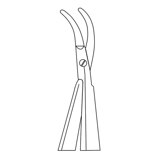 CASTROVIEJO, Schere, mikro, Iris Schere, 10 cm spitz / spitz