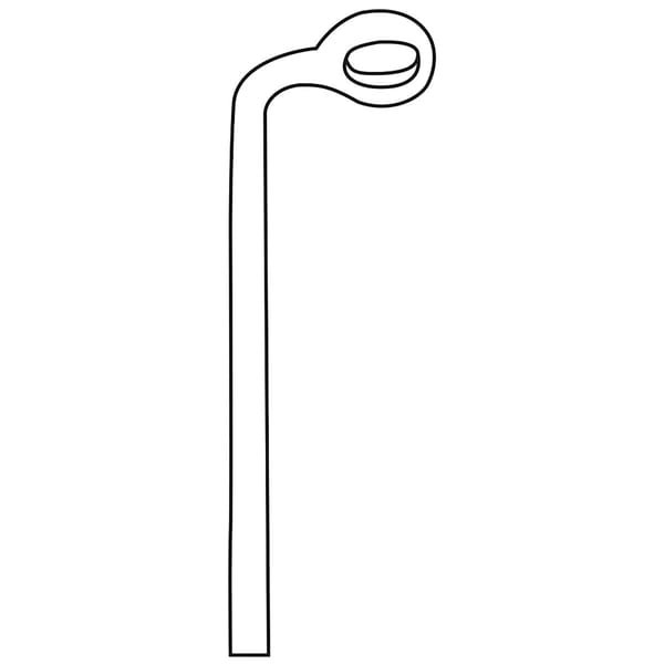 HARDY, Kuerette, 24 cm Ø 3 mm bajonettförmig scharf 40.853.03