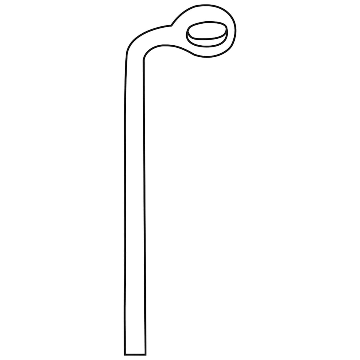 HARDY, Kuerette, 24 cm Ø 5 mm bajonettförmig scharf 40.853.05 – Dewimed Medizintechnik GmbH, Sonstige chirurgische Instrumente