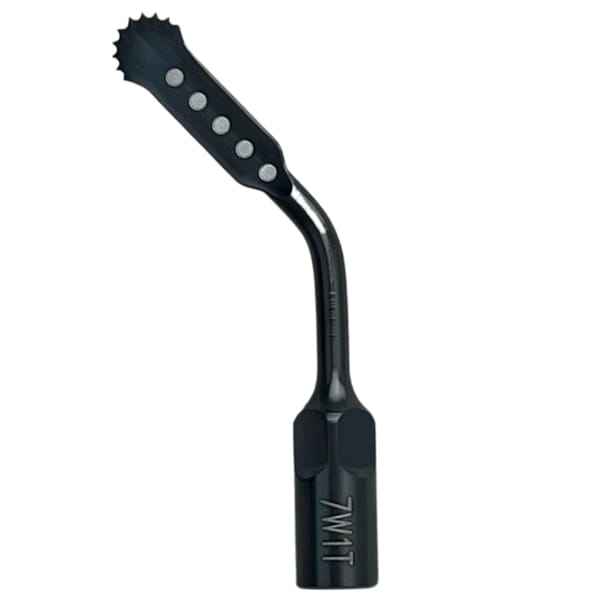 Crescent saw shaped tip