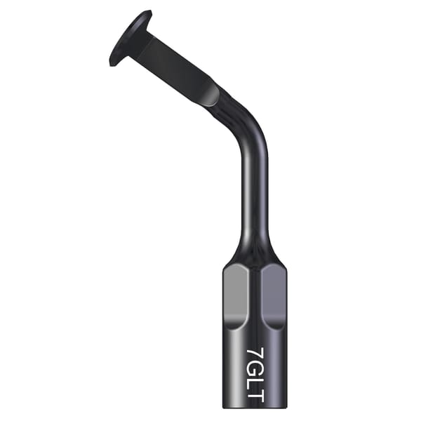 Half-moon shaped tip bent to the left