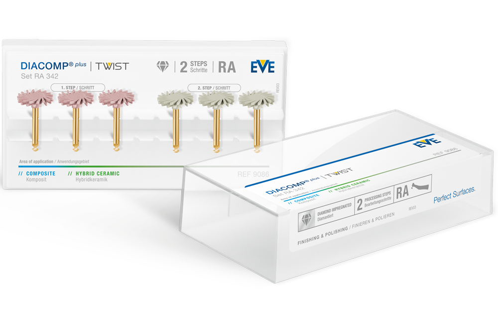 DIACOMP® PLUS RA Set RA 342 – EVE Ernst Vetter, Composite-Polierer