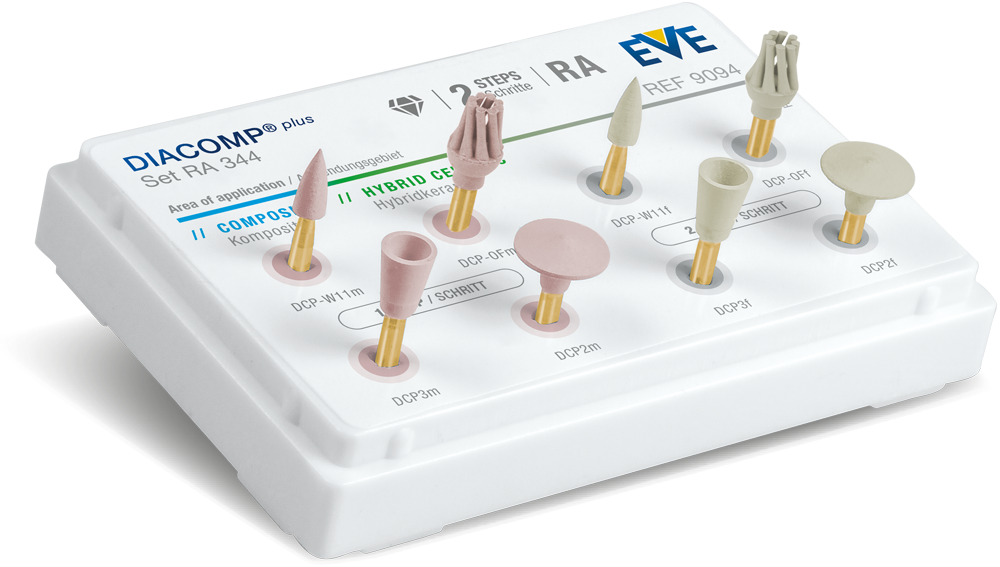 DIACOMP® PLUS RA Set RA 344 – EVE Ernst Vetter, Composite-Polierer