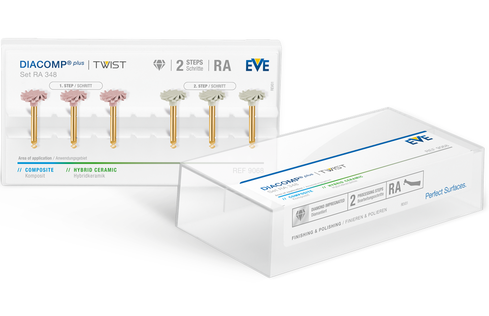 DIACOMP® PLUS RA Set RA 348 – EVE Ernst Vetter, Composite-Polierer