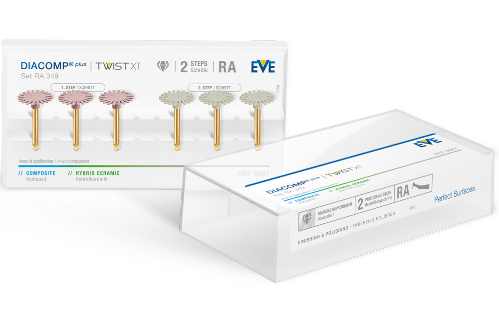 DIACOMP® PLUS RA Set RA 349 – EVE Ernst Vetter, Composite-Polierer