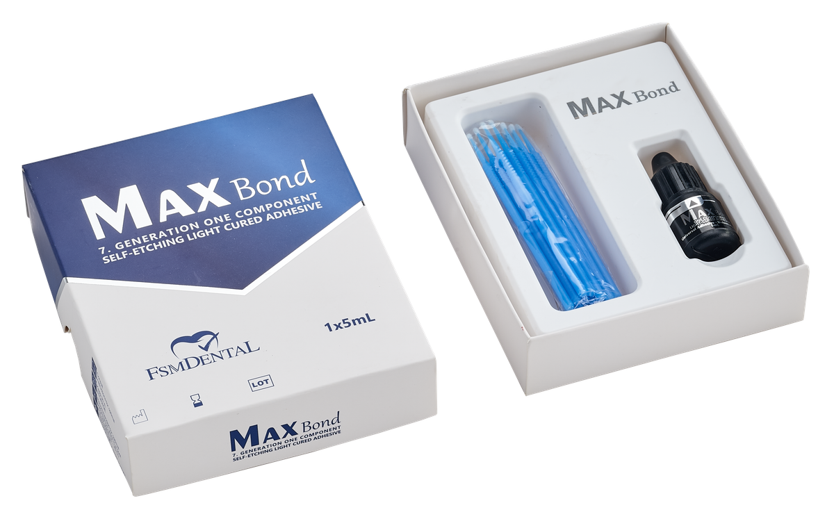 MAX BOND / 7. JENERASYON TEK KOMPONENTLİ SELF-ETCHING IŞIKLA POLİMERİZE OLAN ADEZİV 16226 – FSM Dental Medikal Mak. San. Tic. Ltd. Sti., Adhäsive (Bonding)