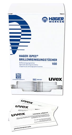 Hager iSpec® Brillenreinigungstücher – Hager Werken, Desinfektion