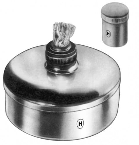 HSN 301-04, Spirituslampe (Ersatzdocht) – Karl Hammacher, Bunsen- Gas- Spiritusbrenner
