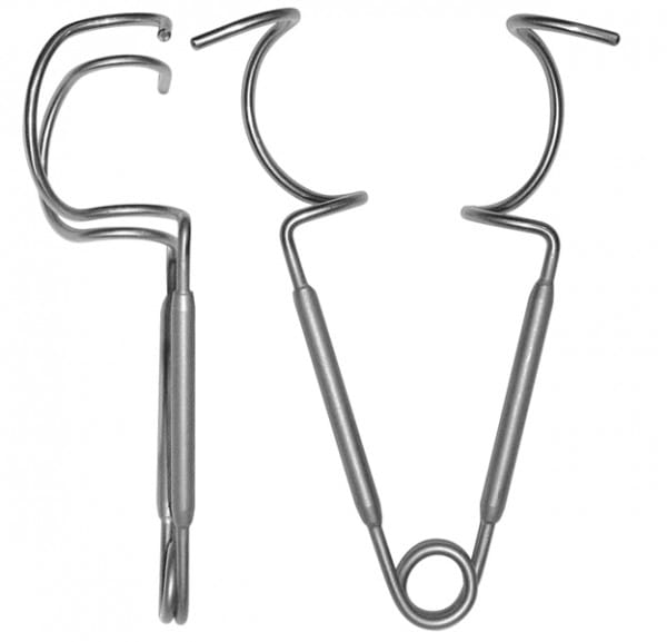 HSF 090-15, Lippenabhalter – Karl Hammacher, Wangenhalter - Wundhaken