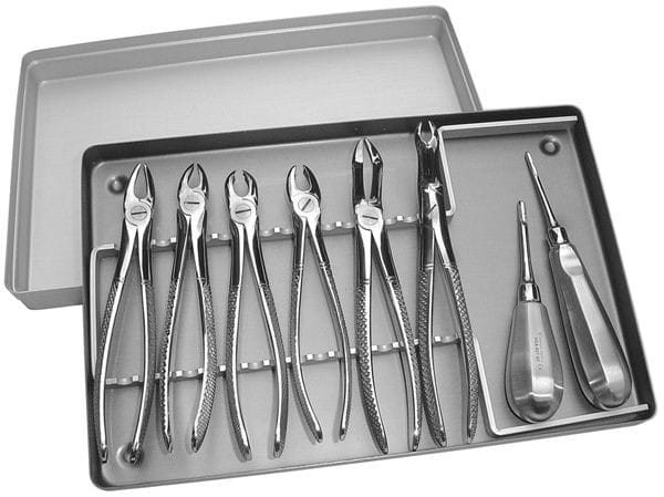 HSA 586-08, Extraktions-Set – Karl Hammacher, Extraktionszangen Oberkiefer
