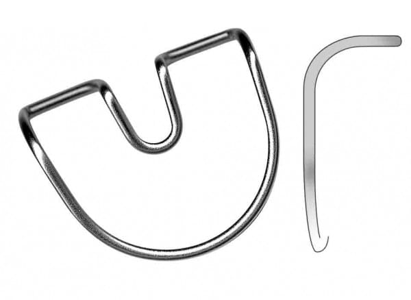 HWF 098-01, Wangen-,Lippen-und Zungenabhalter – Karl Hammacher, Wangenhalter - Wundhaken