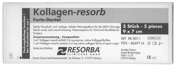 HSD RK-8011, KOLLAGEN-resorb – Karl Hammacher, Blutstillung
