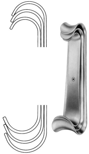 HSF 080-00, Wundhakensatz – Karl Hammacher, Wangenhalter - Wundhaken