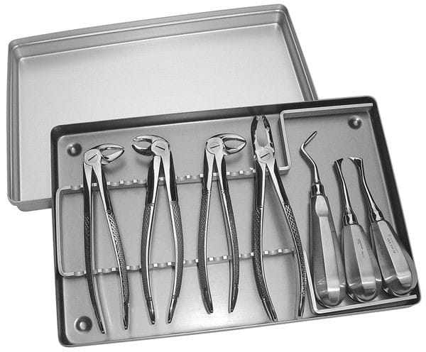 HSA 127-07, Extraktions-Set – Karl Hammacher, Extraktionszangen Unterkiefer