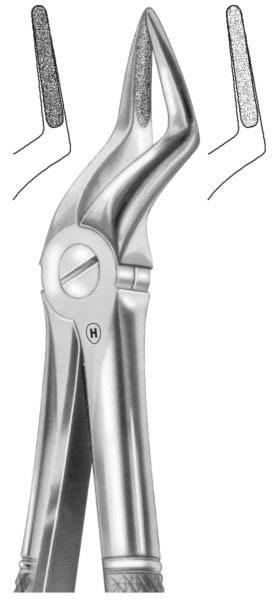 HSA 017-51 D, Zahnzange – Karl Hammacher, Extraktionszangen diamantiert