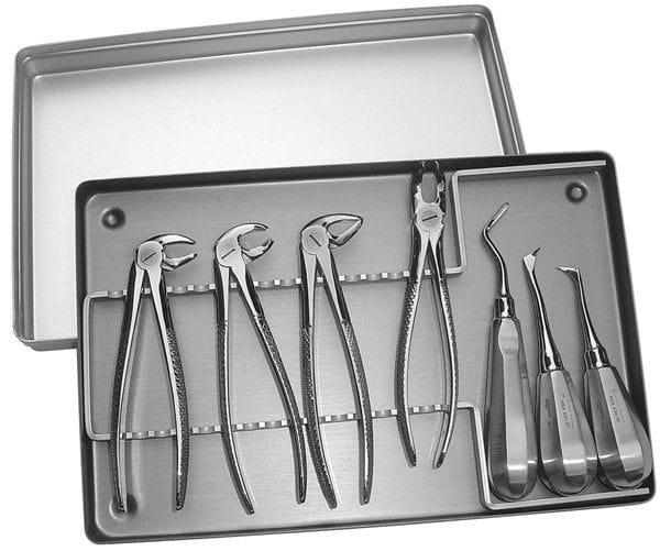 HSA 587-07, Extraktions-Set – Karl Hammacher, Extraktionszangen Unterkiefer