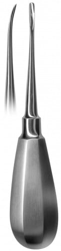HSA 606-12 Wurzelheber, 3 mm, OK, gebogen
