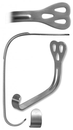 HSF 048-02 Wangenhalter/ Zungendrücker Wieder fig. 2 145 mm – Karl Hammacher, Wangenhalter - Wundhaken
