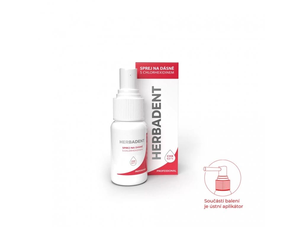 HERBADENT PROFESSIONAL Zahnfleischspray mit Chlorhexidin 25 ml – HERBADENT, Mundspüllösungen