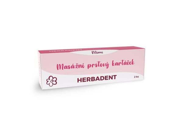 HERBADENT MIMI Finger-Massagezahnbürste in der Box