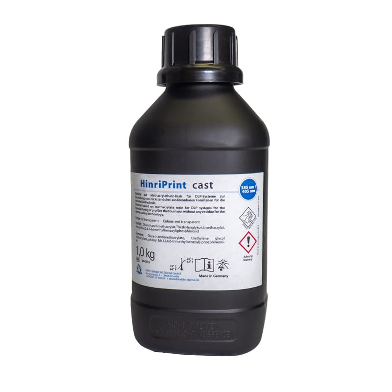 HinriPrint cast – ERNST HINRICHS Dental, Druckharze