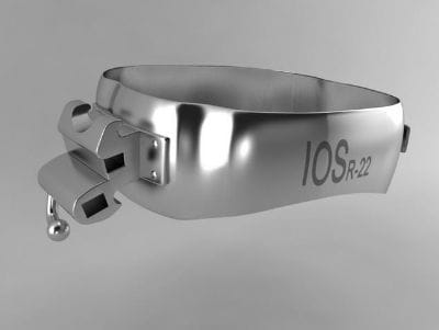 Molareenband Doppel mit Öse Roth 0.018 LR33 – Stück – IOS International Orthodontic Services, Bänder