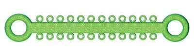 Ligatur O-Ties Glitzergrün - PK/1008