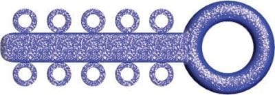Mini Ligatur-O-Ties Sparkle Blau – VE/1000