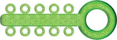 Mini Ligatur-O-Ties Sparkle Grün – VE/1000 – IOS International Orthodontic Services, Ketten