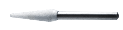 Schleifkörper, weißer Stein, fein konisch – PK/12 – IOS International Orthodontic Services, Diamanten