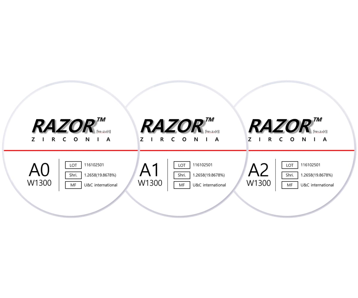 Mono-kolorowy dysk cyrkonowy – IZEN IMPLANT CO., LTD., Ronden