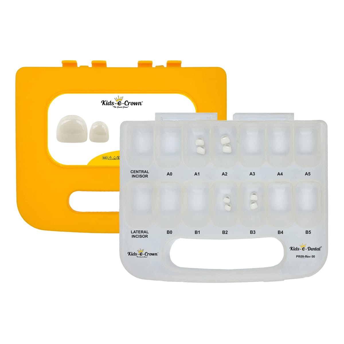 Kids-e-Crowns Zirconia Schneidezahn Mini-Kit – Kids-e-Dental LLP, Provisorische Kronen