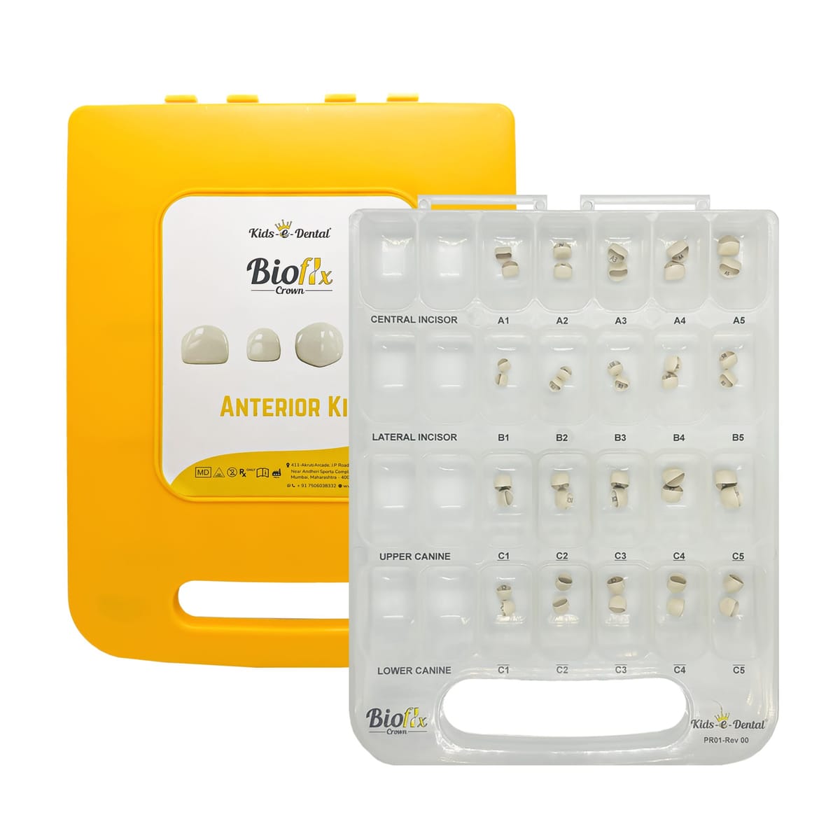 Bioflx Kronen Anterior Master-Kit – Kids-e-Dental LLP, Provisorische Kronen