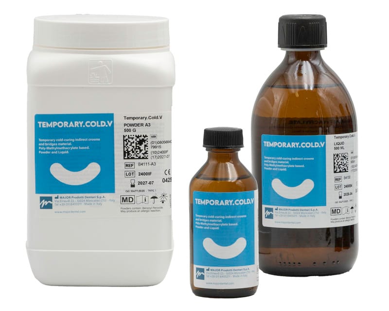 Temporary Cold.V – Major Prodotti Dentari S.p.A., Provisorische Kronen