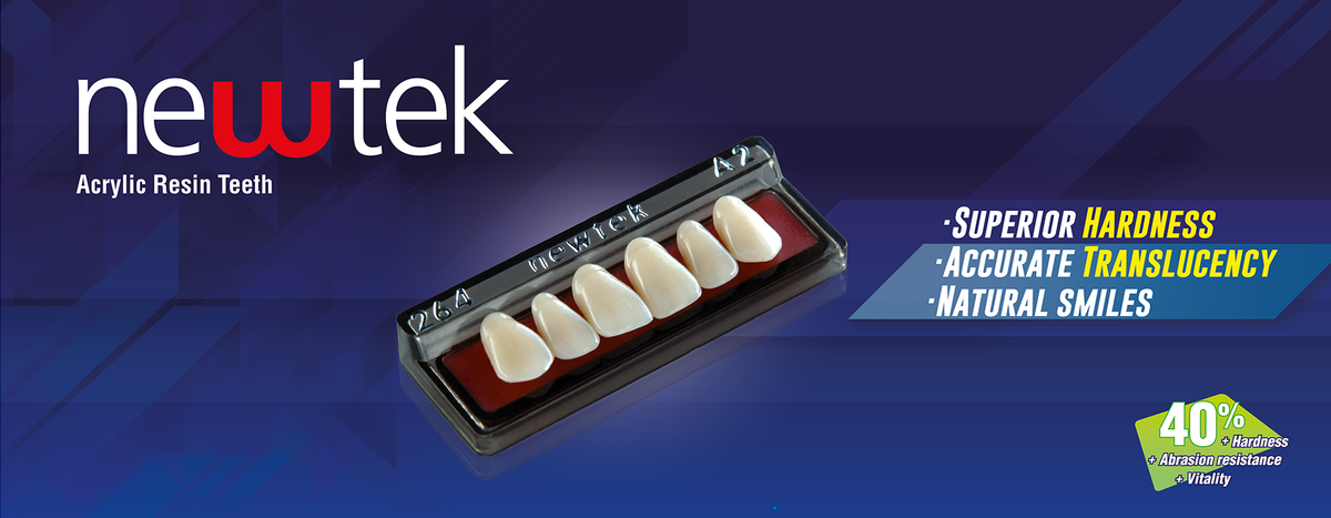 New Tek | Acrylic Resin Teeth – MDC Dental, Gipszusätze, Stumpflacke und Gipslöser