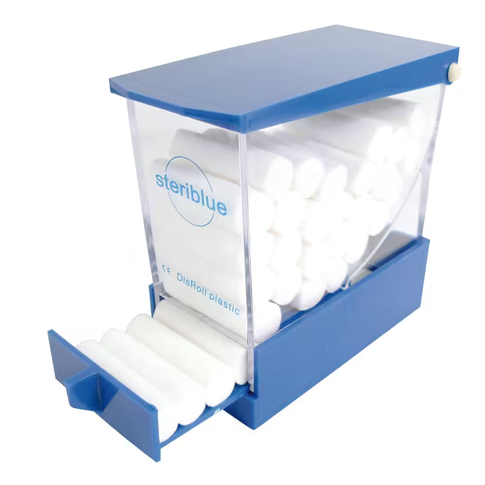 COTTON ROLL DISPENSER PLASIC – MEDISTOCK, Watterollen