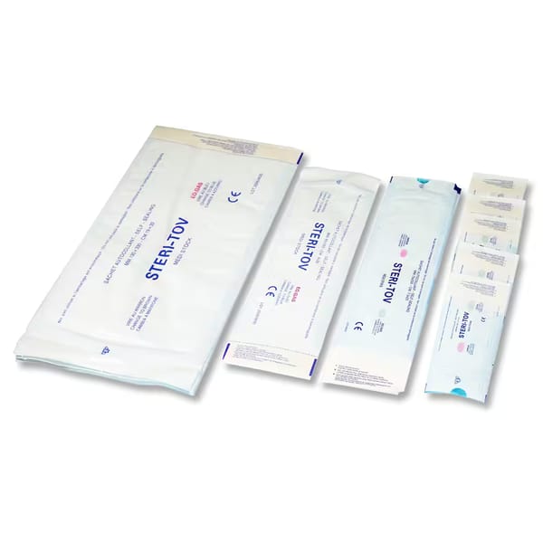 Self seal sterilization pouch steri-tov