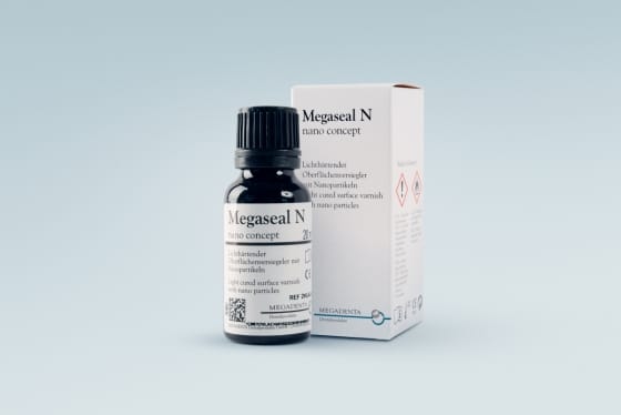 Megaseal N – Lichthärtender Oberflächenversiegelungslack – MEGADENTA Dentalprodukte, Kunststoffe