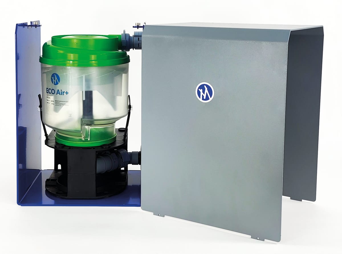 ECO Air+ - Das Sammelsystem für Pulverstrahl-Granulat – METASYS Medizintechnik, Kompressoren + Absaugung